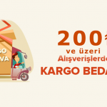 200 lira ve üzeri kargo ücretiz kargo